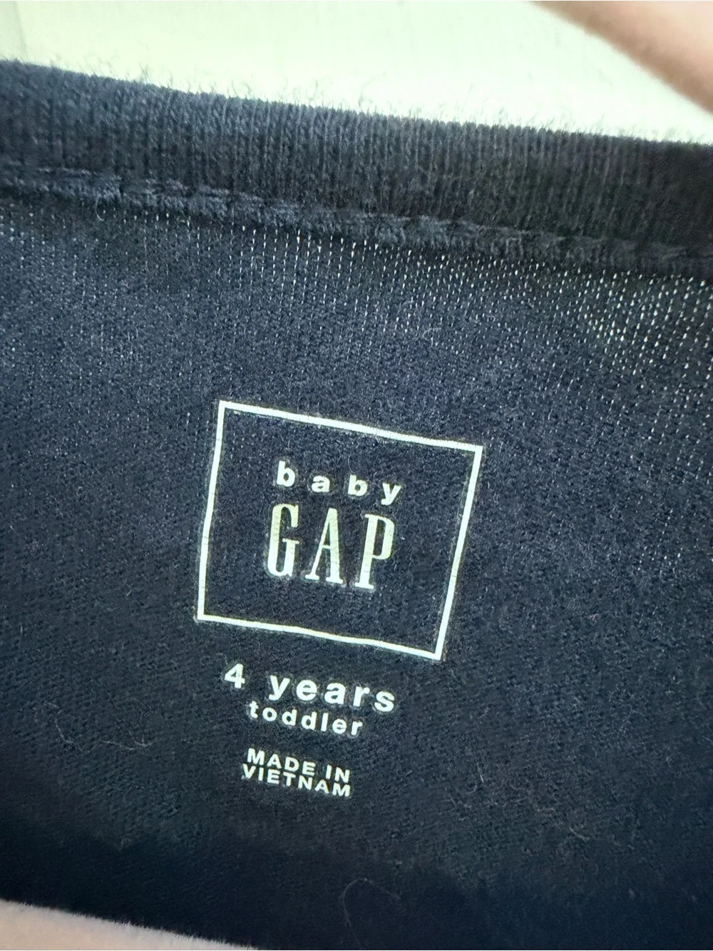 Baby GAP Girls 4 Navy Blue Ruffle Sleeve Tunic Short Sleeve Top Blouse Shirt